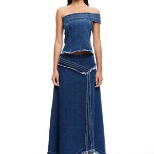 LIONESS MADAME DENIM TOP ** NWT ** BTQ